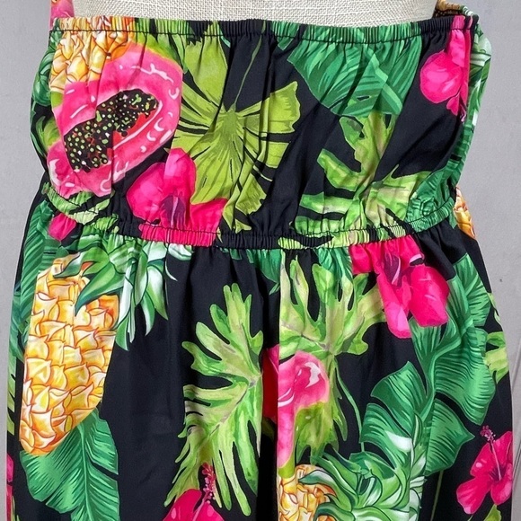 Topical Vacay Backless Halter Top Midi Sundress - Picture 11 of 12